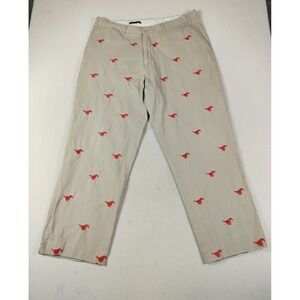 Pennington & Bailes Stadium Pants Mens 42x30 Beige Southern Methodist University